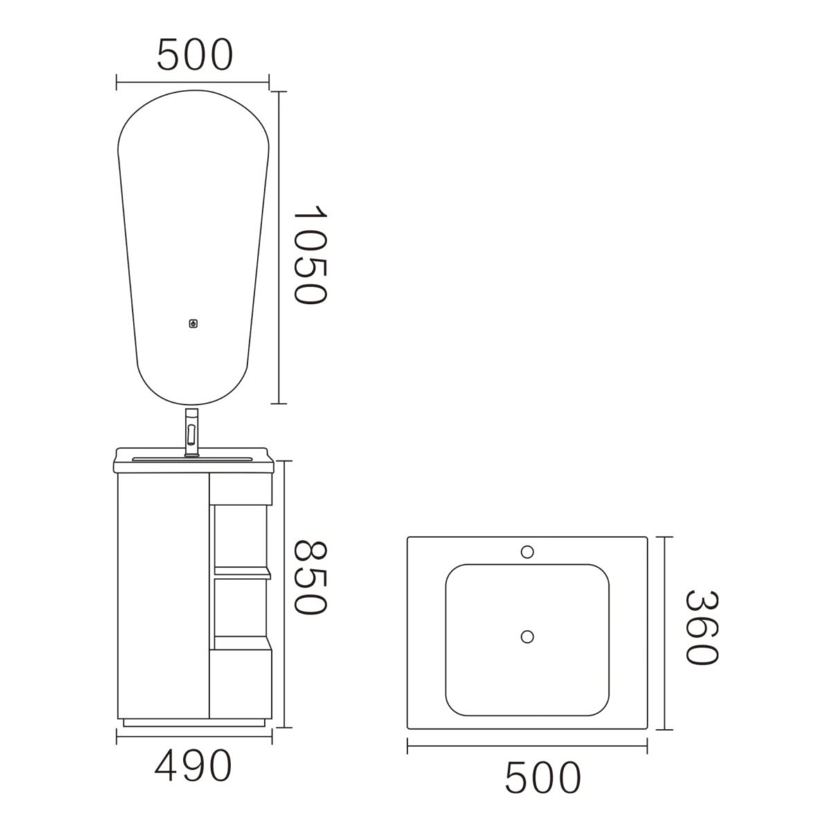 Vanitory Smart + Espejo Led - DR-VAN4